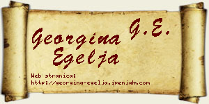 Georgina Egelja vizit kartica